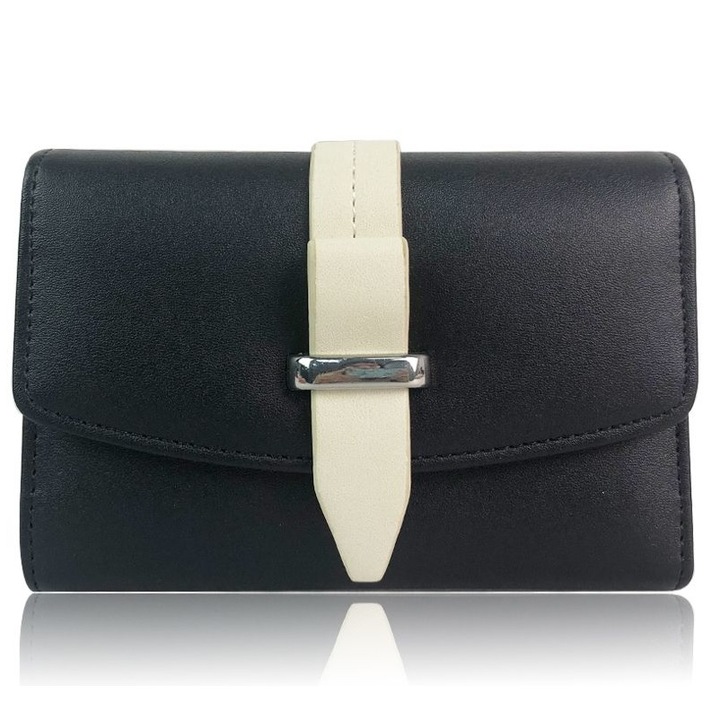 Portofel, JC, Poliester, Negru