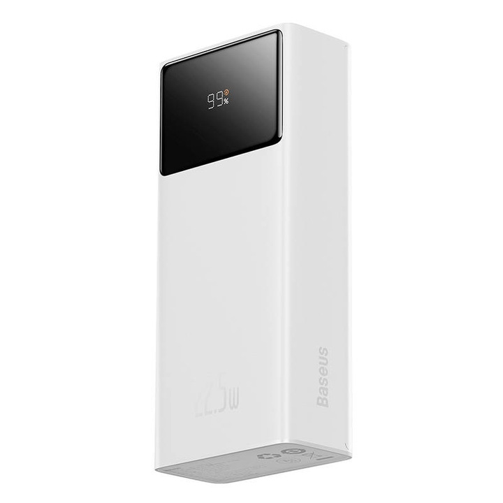 Външна батерия Baseus Star-Lord 20000mAh, 2xUSB, USB-C, 22.5W, Бял
