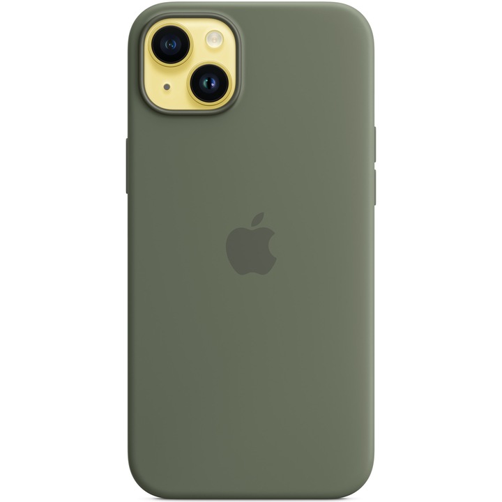 Калъф Apple Silicone Case with MagSafe, За iPhone 14 Plus, Olive