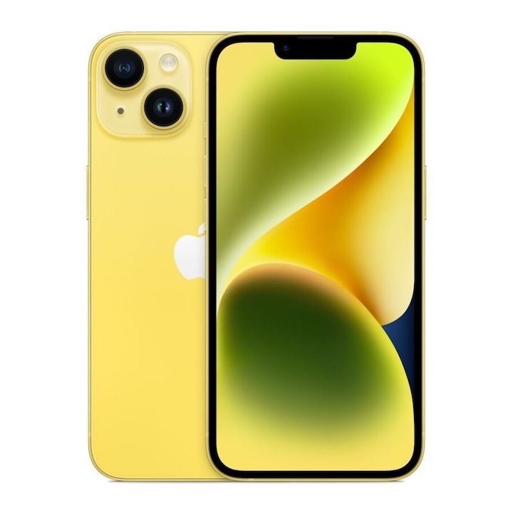 Apple iPhone 14 Mobiltelefon, Kártyafüggetlen, 128GB, 5G, Sárga