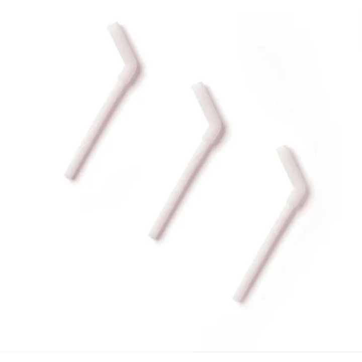 Set de 3 paie reutilizabile, 100% din silicon alimentar, roz, Miniware