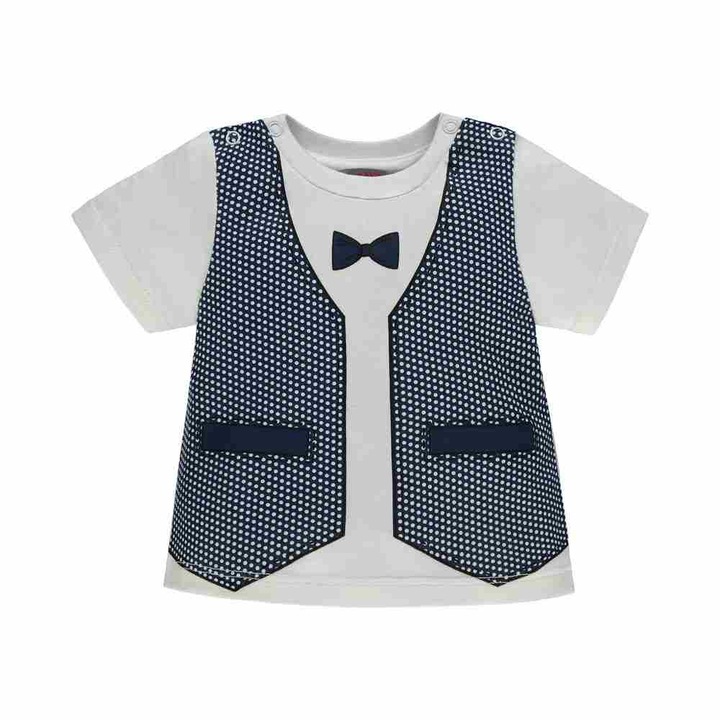 Fiu polo, Kanz, Cotton White/Blue