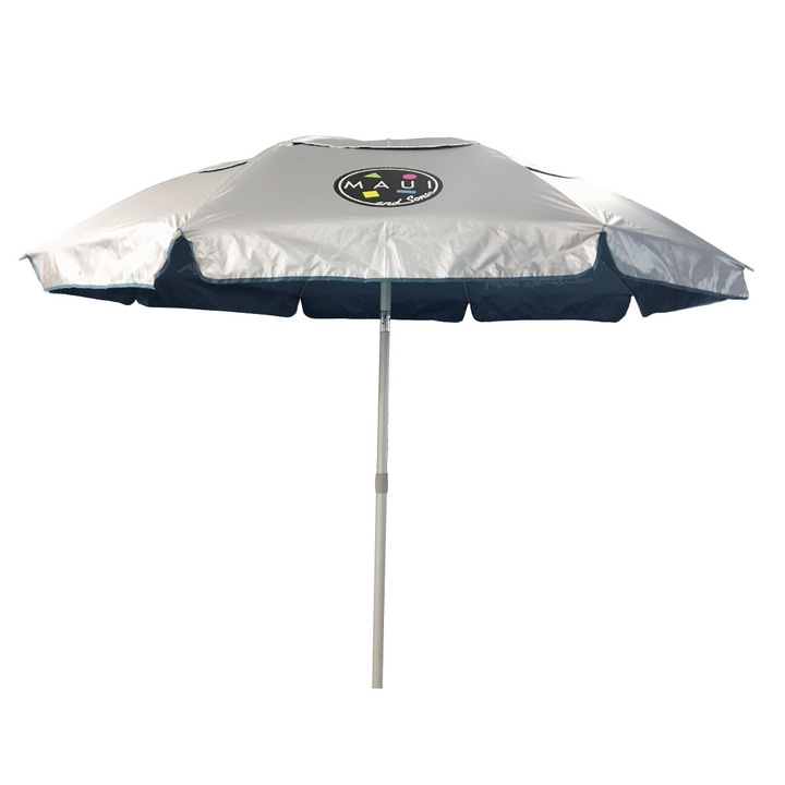 Umbrela plaja Maui&Sons, 190 cm, UltraLight, protectie UV50+, Bleumarin