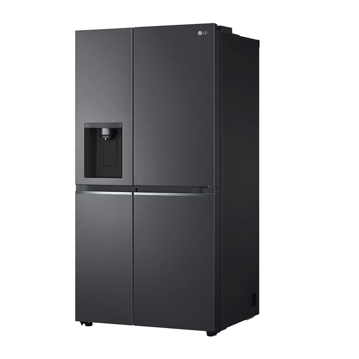 Side by Side, LG, GSJV71MCTE, Clasa energetica E, 635 L, No Frost, WiFi, LED, 189 cm, Negru