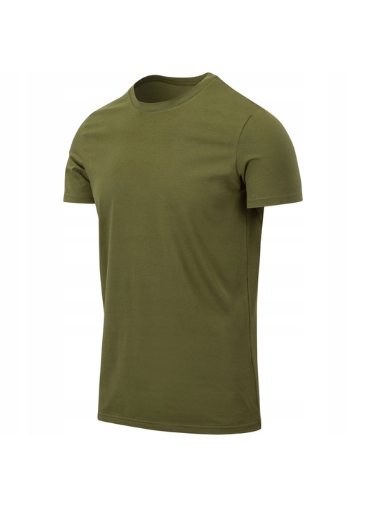 Férfi póló, Helikon-Tex, pamut/elasztán, vékony, zöld, Zöld