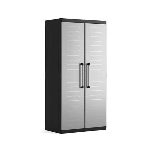 Dulap Detroit XL High, Keter, Plastic, 89 x 182 x 54 cm, Gri eMAG.ro