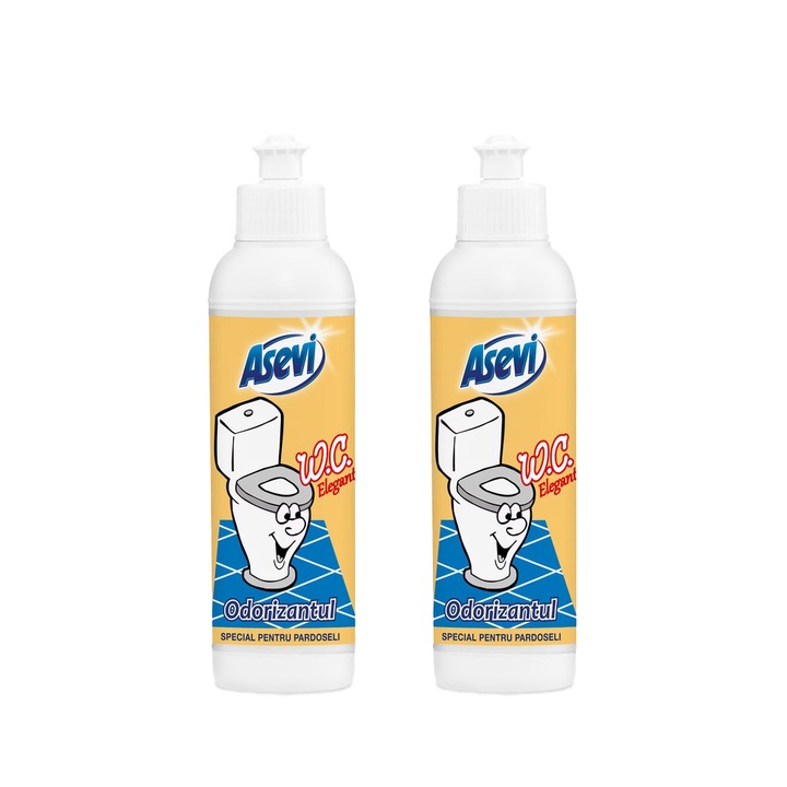 Комплект от 2 x Освежител за тоалетна Asevi Wc Elegant, 200 мл