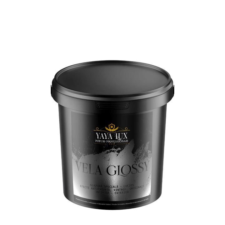 Lac Protectiv Lucios, Vela Glossy, Transparent, Monocomponent, YaYa Color, 1 L