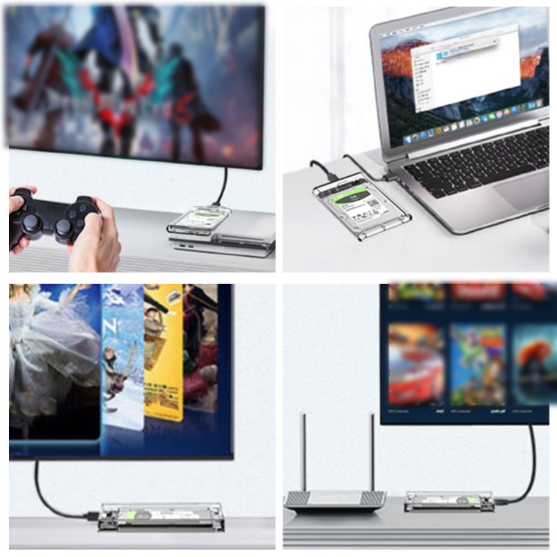 Rack extern pentru HDD/SSD 2.5 inch, USB 3.0, SATA, capacitate pana la ...