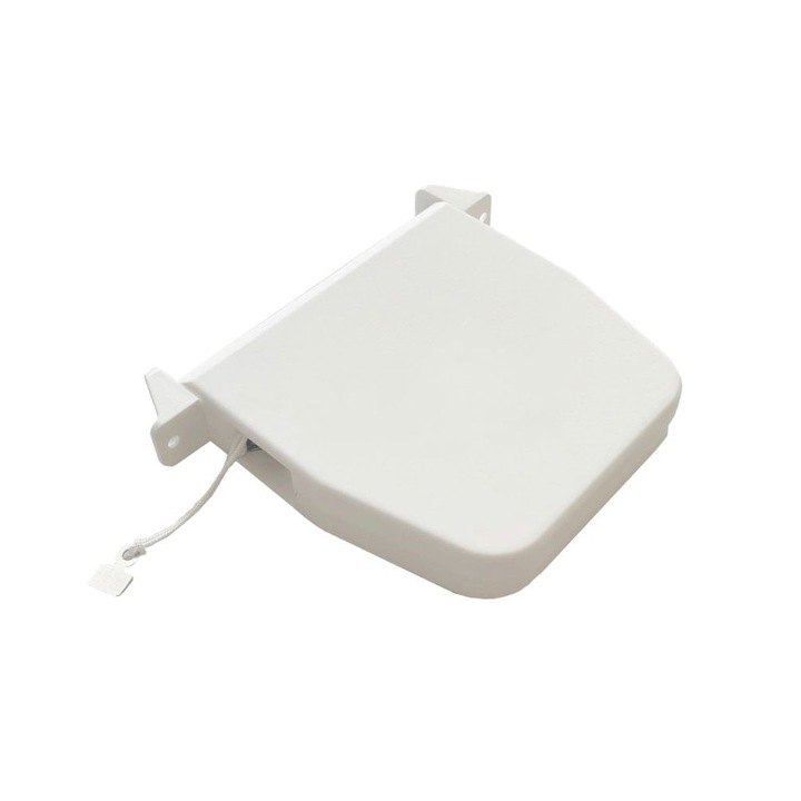 Tabachera pentru panglica rulou exterior aluminiu, universal, culoare alb