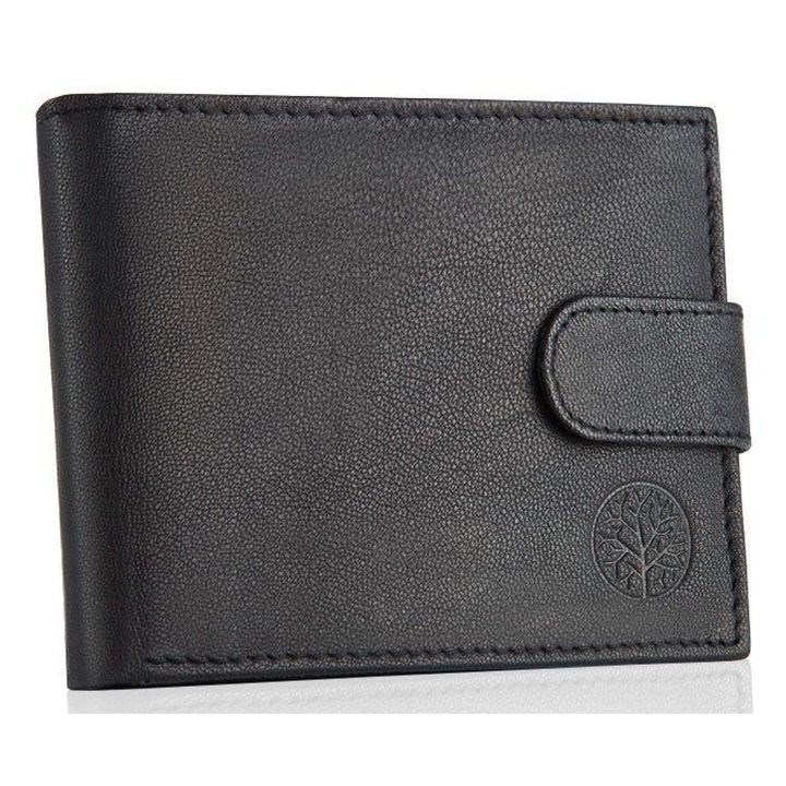 Portofel barbati din piele neagra Etpm-kz-60 Betlewski
