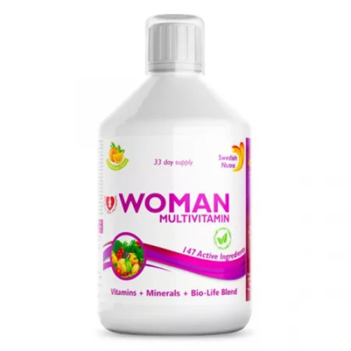Multivitamine Lichide pt Femei, Swedish Nutra, 500ml
