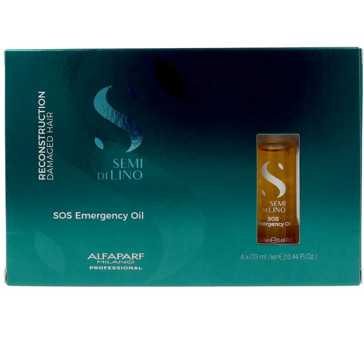 Alfaparf Milano Semi di Lino Reconstruction безсулфатен серум за лечение на увредена коса, 6 x 13 ml