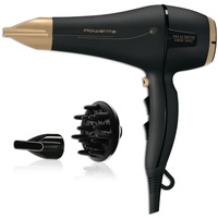 Uscator de par, Rowenta, Signature Pro Magic Nature, 2200 W, 6 setari, Negru