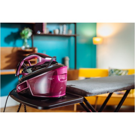 Statie de calcat Tefal Express Power, jet de abur 480 g/min, 6.9 bari preisune, putere 2800 W, talpa Durilium airglide autoclean, alb & violet