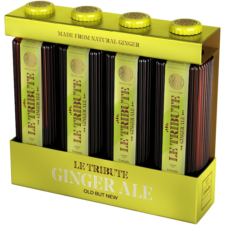 Bautura Carbogazoasa Le Tribute Ginger Ale Premium, 4 x 0.2l
