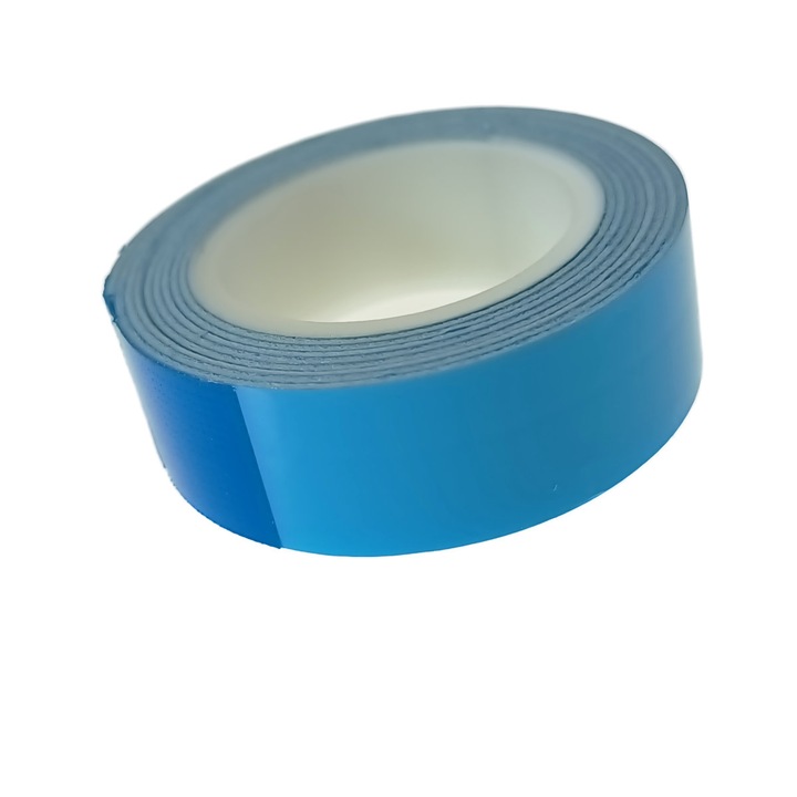 Banda dublu adeziva pentru montare, Polytex 01600, 19mm latime, 1.5m lungime, albastra 13 g