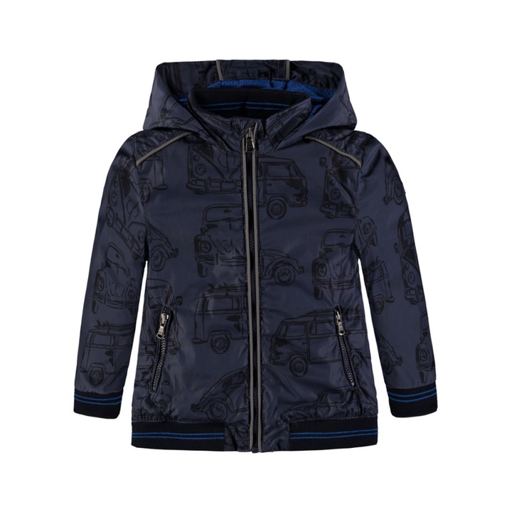 Яке с качулка за момче, Kanz, Полиестер, Сиво, Сив