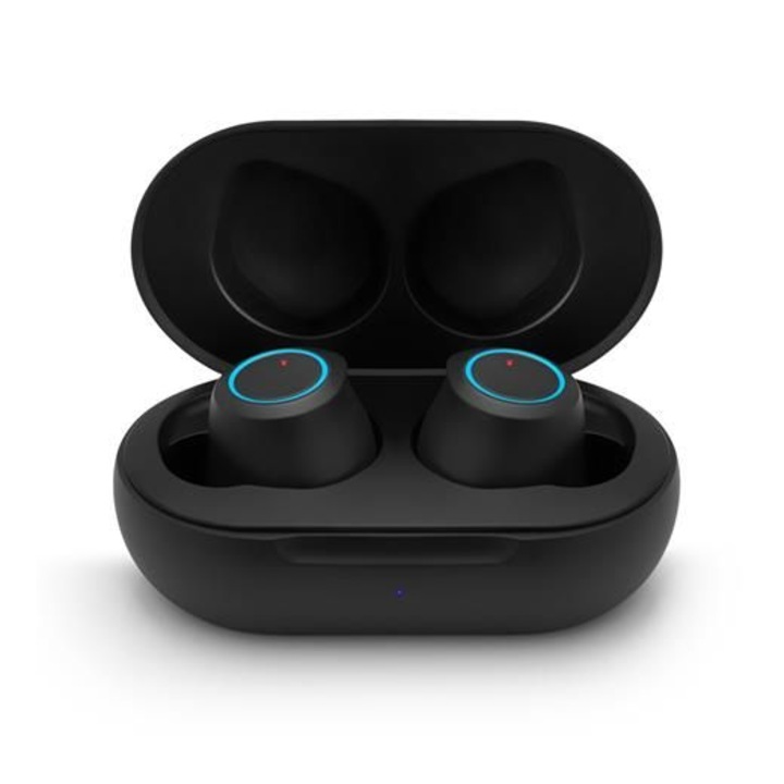 Casti wireless Hive Drops 3, Niceboy, Bluetooth 5.1, IPX4, Negru