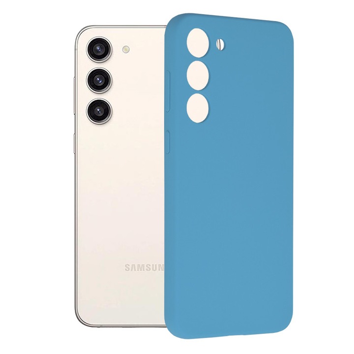 Кейс за Samsung Galaxy S23 Plus, Techsuit Soft Edge Silicone, Denim Blue
