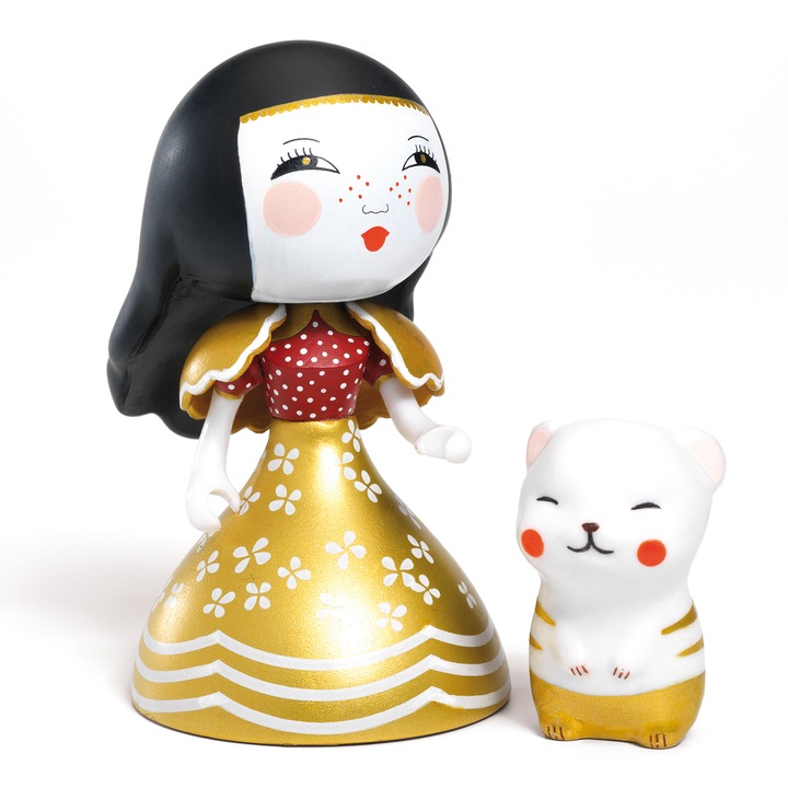 2 db figurából álló készlet, Mona és Hold hercegnő, Arty Toys Djeco kollekció, 7,5 cm
