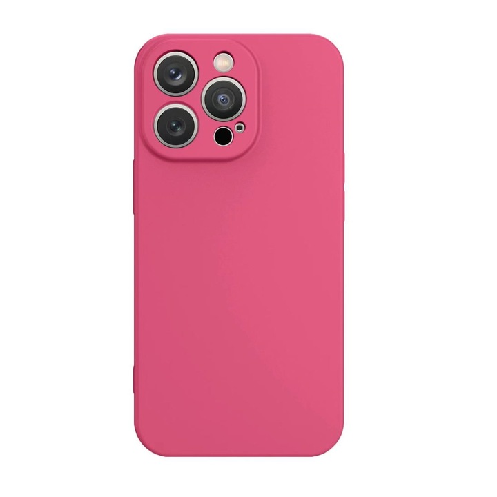 Carcasa Silicone Case compatibila cu iPhone 14 Fuchsia