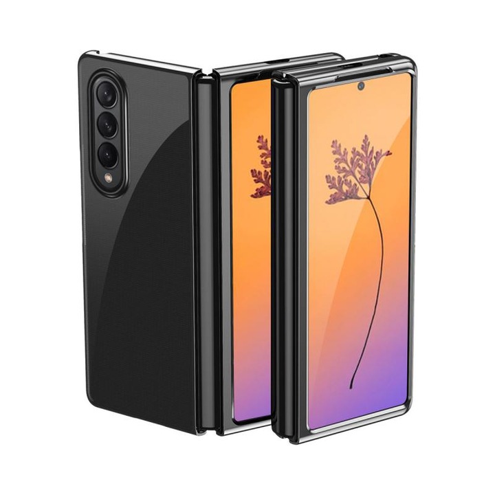 Калъф с покритие, съвместим с Samsung Galaxy Z Fold 4 5G черен