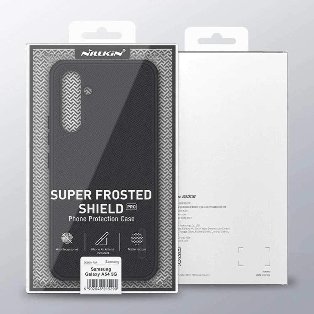 Husa Spate Slim Nillkin Super Frosted Shield, Compatibila Cu Samsung Galaxy A54 5G, Negru