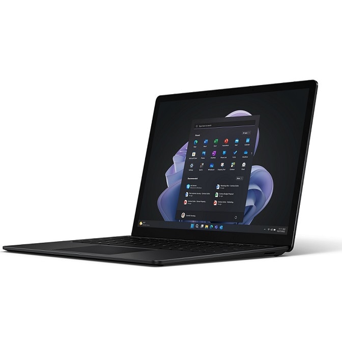 Laptop 5 Surface Microsoft, 13.5 inch Touch, Intel i7-1265U, 16GB DDR5, 256GB SSD NvME, Windows 11 Pro negru