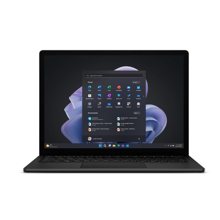 Laptop 5 Surface Microsoft, 13.5 inch Touch, Intel i7-1265U, 16GB DDR5, 256GB SSD NvME, Windows 11 Pro negru