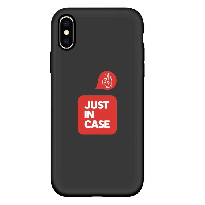 Carcasa Just In Case Model 6 Compatibil Cu iPhone Xs Max - Negru