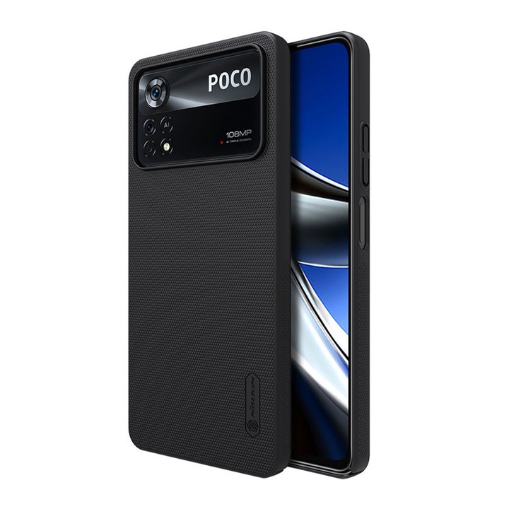 Кейс за Xiaomi Poco X4 Pro 5G, Nillkin Super Frosted Shield, черен