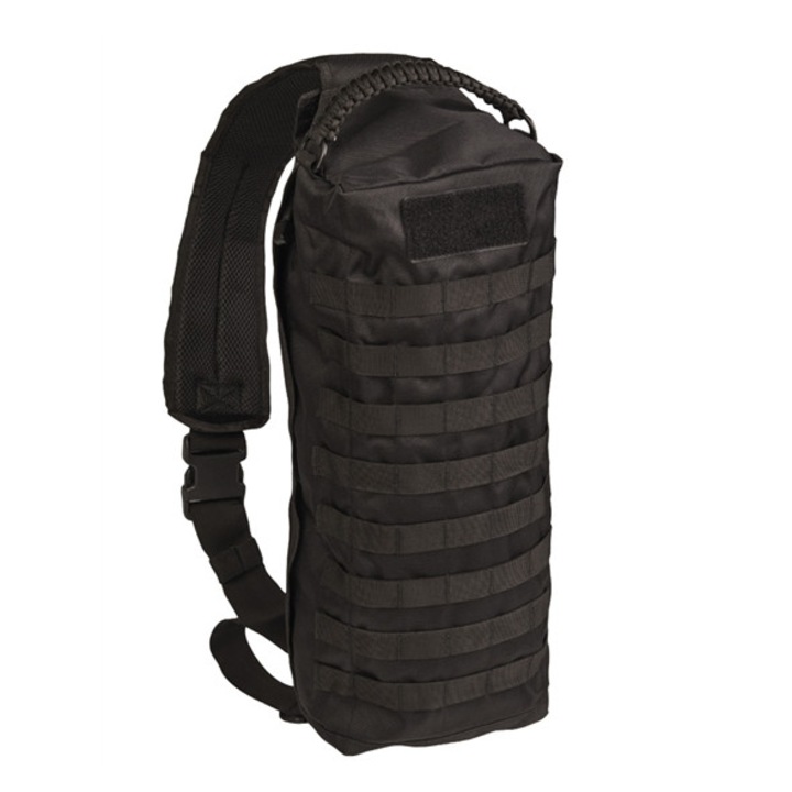 Geanta pe umar, Mil-tec, Poliester, 21 x 16 x 54 cm, Negru