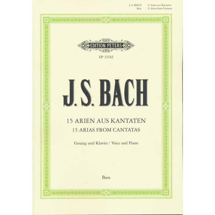 Johann Sebastian Bach: 15 Arien aus Kantaten (Bass)