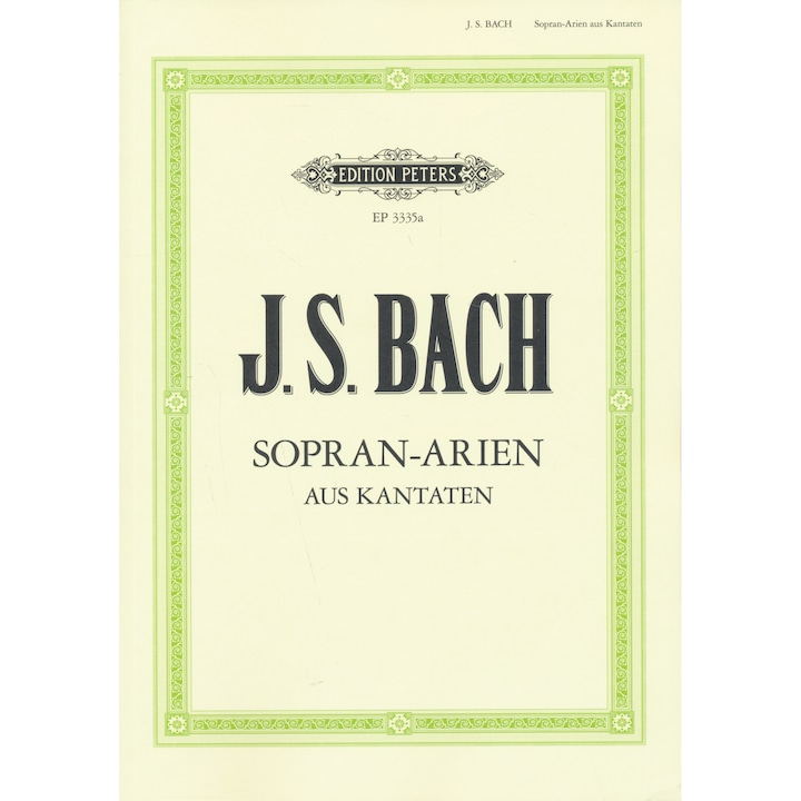 Johann Sebastian Bach: 15 Arien aus Kantaten (Sopran)