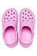 Crocs, Скосен крокс Cutie с перфорации, Розово
