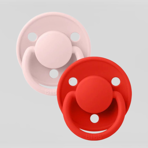 Set 2 suzete Bibs De Lux, Blossom, Candy Apple, 03 ani eMAG.ro