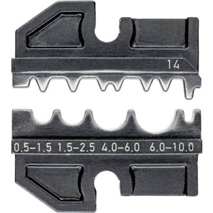 Knipex 97 49 14 szigeteletlen kábelsaru krimpelő betét, préselő betét 0.5 - 10 mm2 -ig Knipex krimpelő fogókhoz (97 49 14)