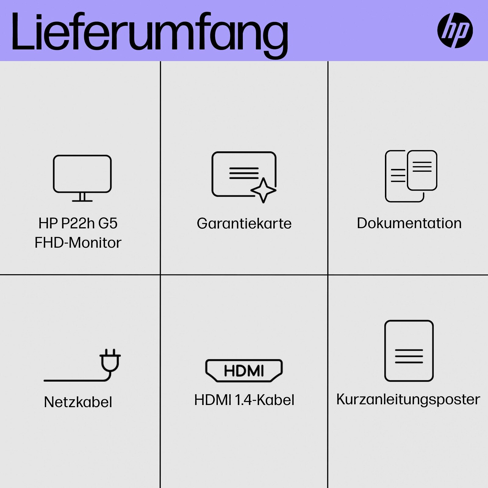 Monitor HP 21.5 FHD P22h G5 HDMI VGA DP 64W30AA