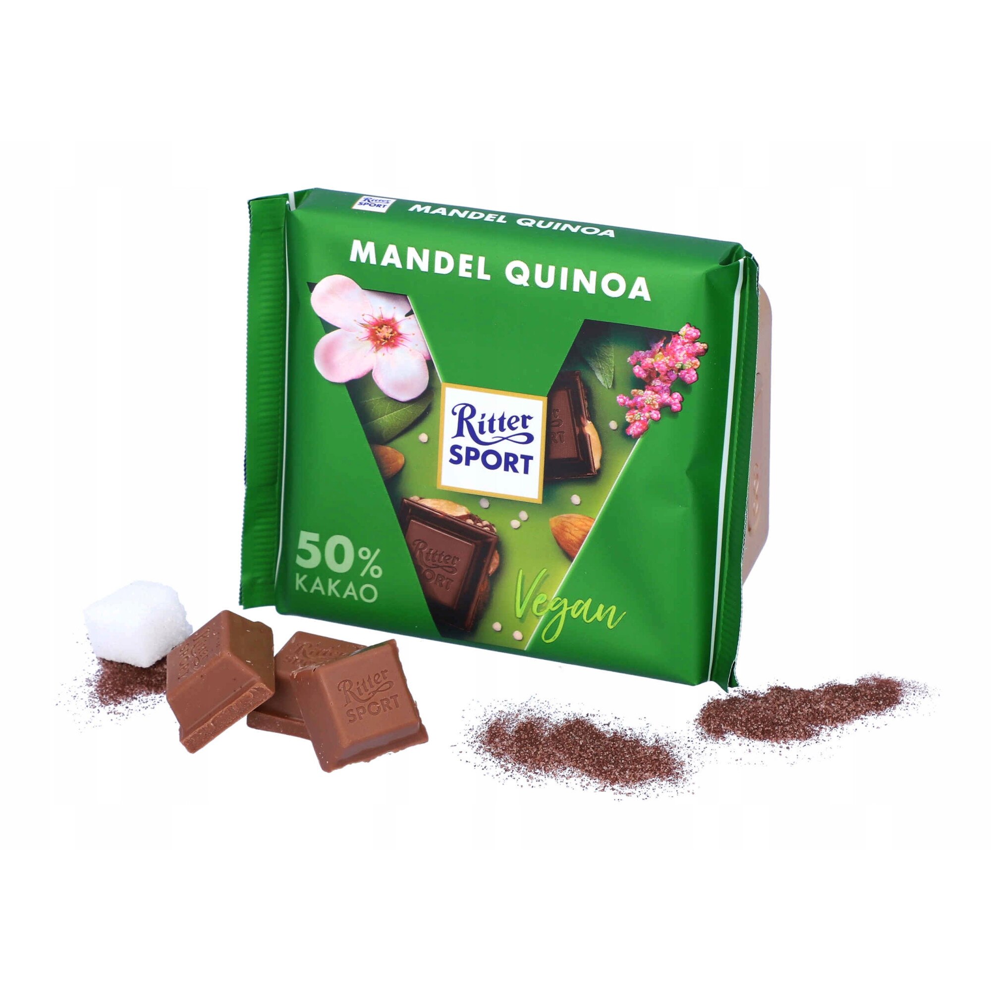 Ciocolata cu migdale, Ritter Sport, Vegan, 100 g - eMAG.ro