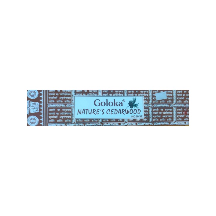 Betisoare parfumate naturale Cedarwood Goloka 15g