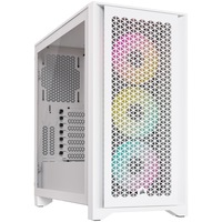 Carcasa Corsair iCUE 4000D RGB Airflow, Mid-Tower, fara sursa, ATX, True White