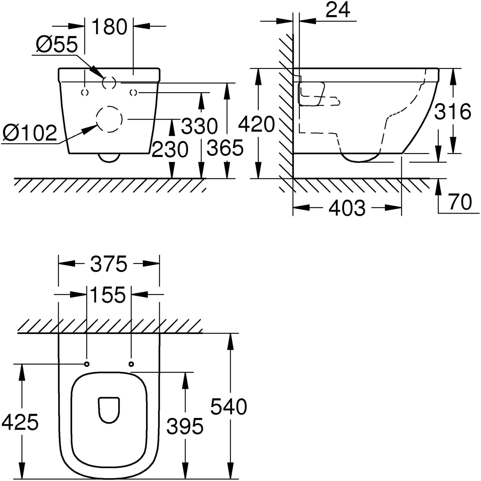 GROHE EURO CERAMIC WC ÜLŐKE - WC ülőke - Fürdőszoba