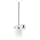 Set perie WC Grohe Start Cube 40977000, montare pe perete, fixare ascunsa, sticla/metal, Crom