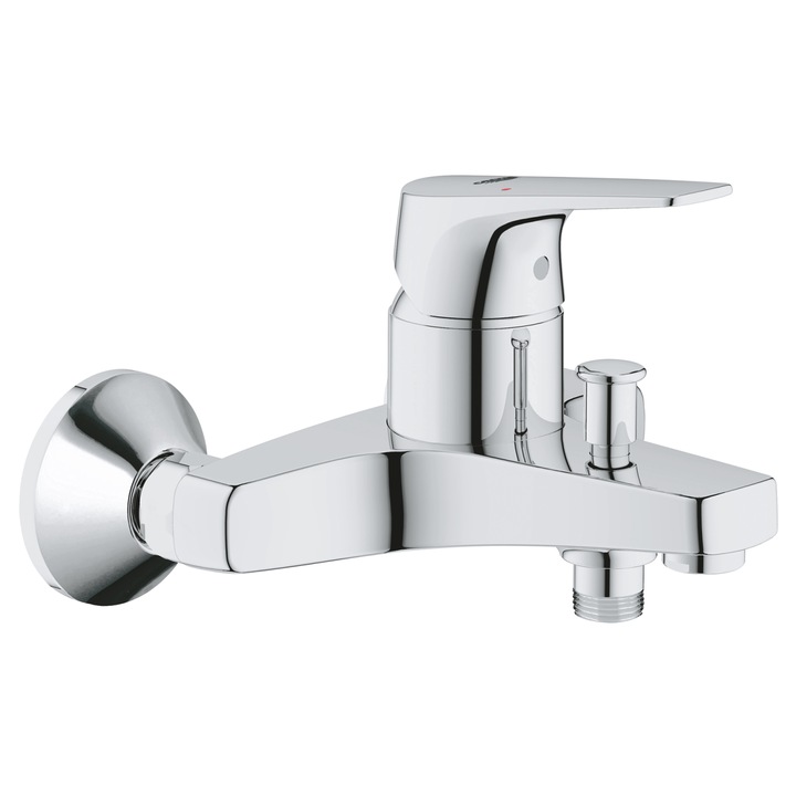 Robinet de baie Grohe 23772000 Start Flow, monocomanda, montat pe perete, intrerupator automat de dus, crom