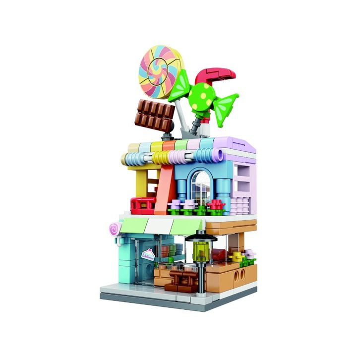 Set de construit, Magazin de bomboane, 224 piese