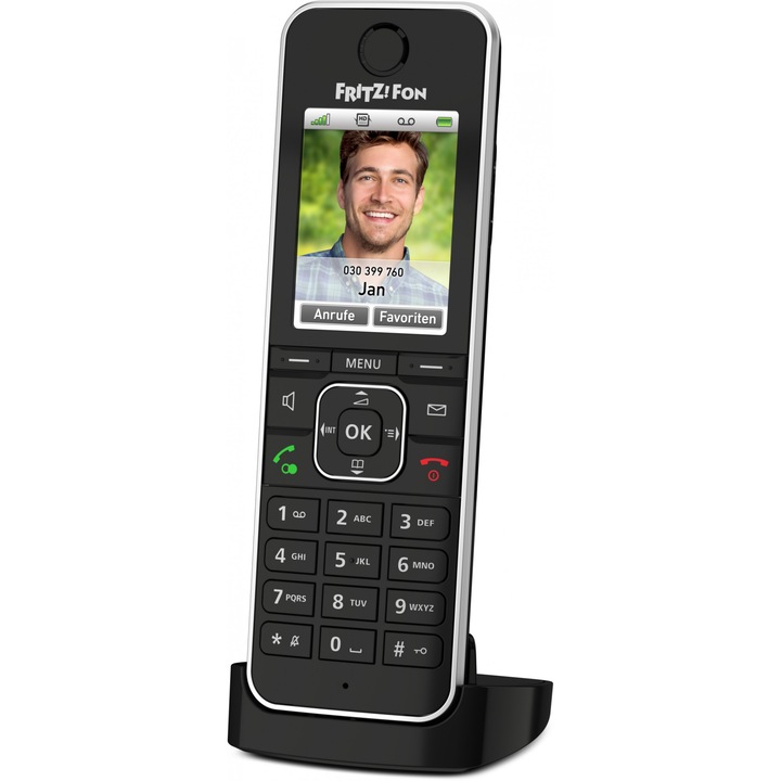 FRITZ!Fon 20002964 C6 Black DECT telefon Hívóazonosító Fekete (20002964)