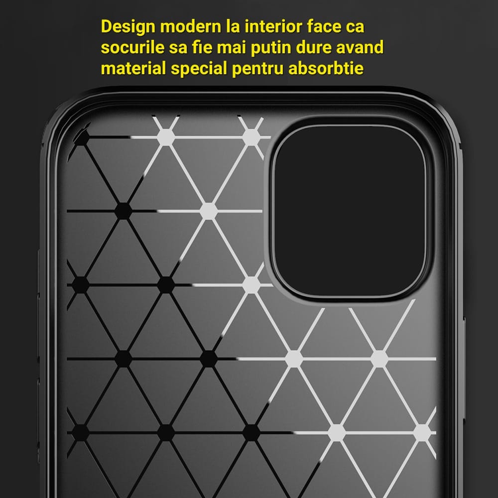 Husa de silicon, DIGIMAT, Anti amprenta, anti soc, compatibila cu Iphone 14 Pro Max - Negru