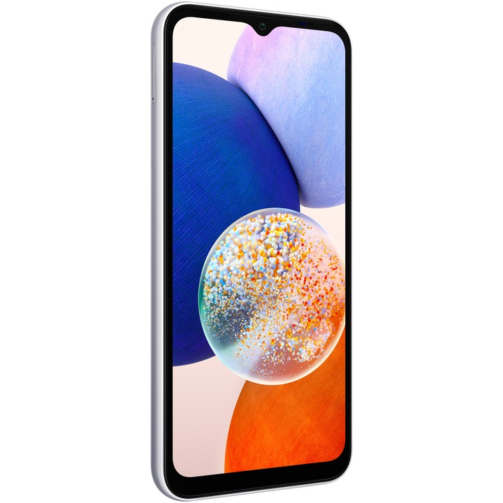 Telefon mobil Samsung Galaxy A14, Dual SIM, 4GB RAM, 64GB, 5G, Silver