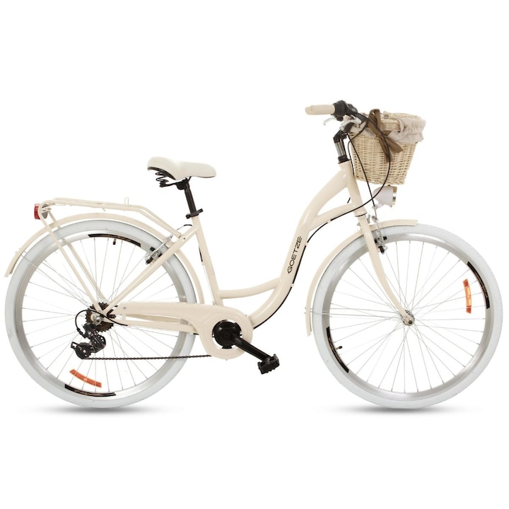 Goetze® Mood Női kerékpár 7 fokozat 28″, 160-185 cm magassag, Barna/Feher